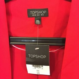 Topshop Dresses - NWT Topshop frill hem blazer dress Topshop Dresses - NWT Topshop frill hem blazer dress